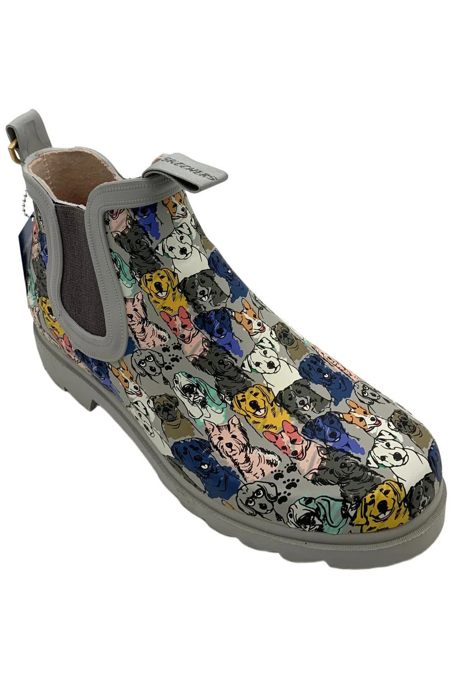 Skechers Women's Lissal Pull-On Work Ankle Boots Gray Multi - Medium